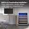 Tcl 5.3 Cu. Ft. 52-Bottle Wine Cooler, Low Noise, Digital Controls, LED Light, Glass Door, Stainless TRW52B7AS - alternate 5