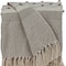 Homeroots Tufted Beige Fringed Woven Handloom Throw 476223 - alternate 2