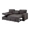 Homeroots 92" Dark Gray Upholstered Sleeper USB Sleeper Sofa With Toss Pillow 559225 - alternate 2