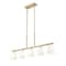 Z-Lite Naya 5-Light Linear Chandelier, 44.5 in W, Modern Gold 7518-5L-MGLD - alternate 4