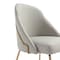 Manhattan Comfort Gracie Dining Chair in Stone and Gold - Set of 4 4-DC100-GST - alternate 6