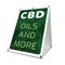 Signmission CDB Oils and More, 24 Inch x 18 Inch A-frame Yard Sign, Coroplast Yard Sign SBC-1824-30358 - alternate 1
