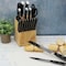 Our Table 18 Piece Stainless Steel Forged Triple Riveted Cutlery Block Set in Black 131634.18 - alternate 3