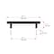 Richelieu Roosevelt Collection 5 1/16-inch Matte Black Modern Cabinet Bar Pull BP205128900 - alternate 4