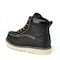 Handpoint Mens 6 in Soft Toe Work Boots-Water Resistant Black Leather Safety Boots, EH Rated, 13 HVB304-EE-13 - alternate 3