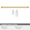 Amerock Blackrock 10-1/16 inch 256mm Center-to-Center Champagne Bronze Cabinet Pull BP55283CZ - alternate 2