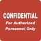 Tabbies Confidential Label, Personnel Only, 2"x2", 500/RL, RD TAB40570 - alternate 2