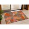 Homeroots 3' X 5' Rust Gray And Pink Geometric Washable Indoor Outdoor Area Rug 600390 - alternate 1