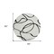 Homeroots 8' White And Black Round Abstract Washable Indoor Outdoor Area Rug 597531 - alternate 2
