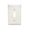 Pass & Seymour Wall Plate, 1 Toggle, Light Almond Nylon, 10PK TP1LACP10 - alternate 2