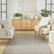 Homeroots 6' X 9' Gray And Ivory Geometric Indoor Outdoor Area Rug 554835 - alternate 4