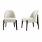 Manhattan Comfort Oslo Chenille Wood Side Chair in Cream - Set of 2 DC1542-2 - alternate 3