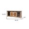 Homeroots 79" Brown Solid Wood Cabinet Enclosed Storage Distressed TV Stand 528733 - alternate 3