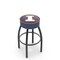 Holland Bar Stool Co 30" 4" Illinois Cushion Seat, Blk Wrinkle Base Swivel Bar Stool L8B130IlliniU - alternate 1