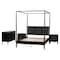 Baxton Studio Marisela Bedroom Set with Two Nightstands, Queen 260-14378-14264-14262-14262-ZORO - alternate 4