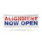 Signmission Alignment Now Open, 24 Inch x 72 Inch, Vinyl Banner B-72-30458 - alternate 1