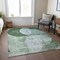 Homeroots 3' X 5' Mint Green And Fern Green Geometric Washable Indoor Outdoor Area Rug 604941 - alternate 2