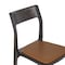 Manhattan Comfort Moderno Vegan Leather Wood Dining Chair in Saddle - Set of 2 DC070-SD - alternate 4