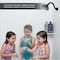 Supplygiant S Shaped Shower Arm, Flange 8 in Stainless Steel, 1/2 in Threaded Connector, Matte Black Finish 74-TB0TG-NC - alternate 3