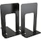 Business Source Bookend, Black, Steel, 6" D, PR BSN42551 - alternate 1