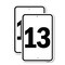 Signmission Sign with Number '13, 18'' X 24'' 2 Signs, Heavy Gauge Aluminum, 2PK A-1824-2PACK-22909 - alternate 1