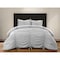 Homeroots Gray Queen Polyester 180 Thread Count Washable Down Comforter Set 528964 - alternate 3