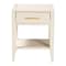 Baxton Studio Primrose Mid-Century Ivory Fluted Wood 1-Drawer Nightstand 249-13831-ZORO - alternate 5