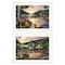 Homeroots Set Of Two Lakefront Camping 1 White Framed Print Wall Art, 2PK 407182 - alternate 1