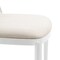 Leisuremod Tule Dining Side Chair with Velvet Seat and White Powder-Coated Steel Frame, Walnut/Beige, 4PK TWCWN18BG4 - alternate 2
