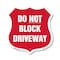 Signmission Driveway Shield Sign Do Not Block Drivew, 18 Inch X 18 Inch, Plastic Sign SHI-P-18-378 - alternate 1