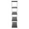Homeroots 61" Black Steel Four Tier Bookcase 544280 - alternate 3