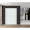 Sartodoors Sliding Closet Bypass Doors 36 x 80 inches, BASIC 0111 Arctic White, Rails Hardware Set, Wood Sol BASIC0111DBD-MAW-36 - alternate 3