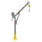 Oz Lifting Products 500 lb steel davit crane with 2500 lb carbon steel brake winch OZ500DAV-HND2 - alternate 4