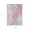 Homeroots 5' X 8' Blush Ivory And Blue Abstract Washable Indoor Outdoor Area Rug 617390 - alternate 2