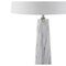 Jonathan Y Bradley 29" Resin LED Table Lamp, White/Black Faux Marble JYL1002A - alternate 2