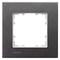 Siemens DELTA miro Frame 1-fold Color carbon metallic Dimensions 90x 90 mm 5TG1111-2 - alternate 1