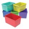 Storex Double XL Wide Interlocking Book Bins, 9.2" x 14.5" x 7", Assorted Bright Colors, 6PK 71126E06C - alternate 1