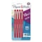 Paper Mate Flair Felt Tip Porous Point Pen, Stick, Medium 0.7 mm, Red Ink, Red Barred, 4PK 84244 - alternate 1