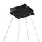 Jonathan Y Nero 23.63" Square Contemporary Modern Metal Integrated LED Pendant Light, Black JYL7105A - alternate 3
