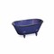 Homeroots 5" Blue Metal Hand Painted Decorative Tub Tabletop Sculpture 399641 - alternate 2