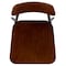 Flash Furniture Lincoln Industrial Dining Chair with Gunmetal Steel Frame and Rustic Wood Seat, PK2 2-XU-DG-60725-GG - alternate 5