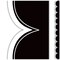 Teacher Created Resources Black with White Scalloped Die-Cut Border Trim, 35 Feet Per Pack, 6PK TCR3953 - alternate 2