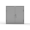 Strong Hold 14 GA Bin Cabinet with 2 Shelves - 36 In W. x 36 In. H x 24 In. D - 40 Red Bins 33-BS-242-40R-L - alternate 2