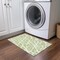 Homeroots 2' X 3' Green and White Abstract Washable Non Skid Indoor Outdoor Area Rug 559622 - alternate 4