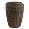 Elama 1 Piece Wicker Outdoor Ottoman Chair in Brown and Black ELM-829D-BROWN - alternate 5