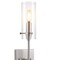 Jonathan Y Cato 4.5" 1-Light Bohemian Farmhouse Iron/Glass LED Vanity, Nickel/Clear JYL7805B - alternate 5