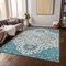 Homeroots 5' X 8' Teal Blue Green And Ivory Oriental Washable Indoor Outdoor Area Rug 596645 - alternate 4