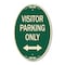 Signmission Visitor Parking Sign Visitor Parking Only Wi, 12 In X 18 In Architectural, Heavy Gauge Aluminum A-OV-G-1218-22725 - alternate 1