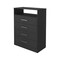 Homeroots 31" Black Four Drawer Vertical Dresser 403741 - alternate 4