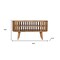Homeroots 35in Brown Solid Wood Enclosed and Open Storage TV Stand 719191 - alternate 5